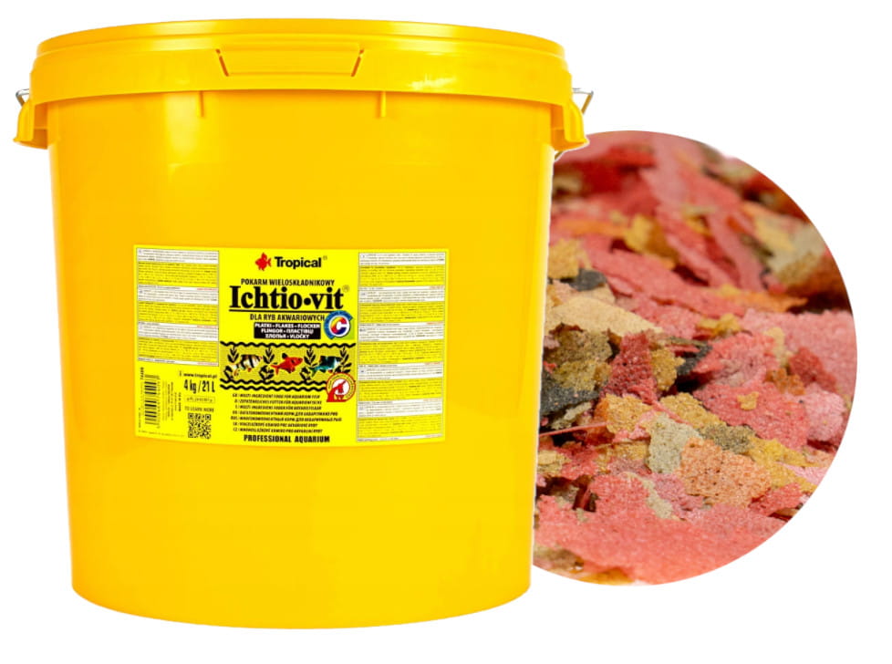 Levně Tropical Ichtio-vit 21L 4kg Krmivo pro akvarijní ryby Základní kbelík
