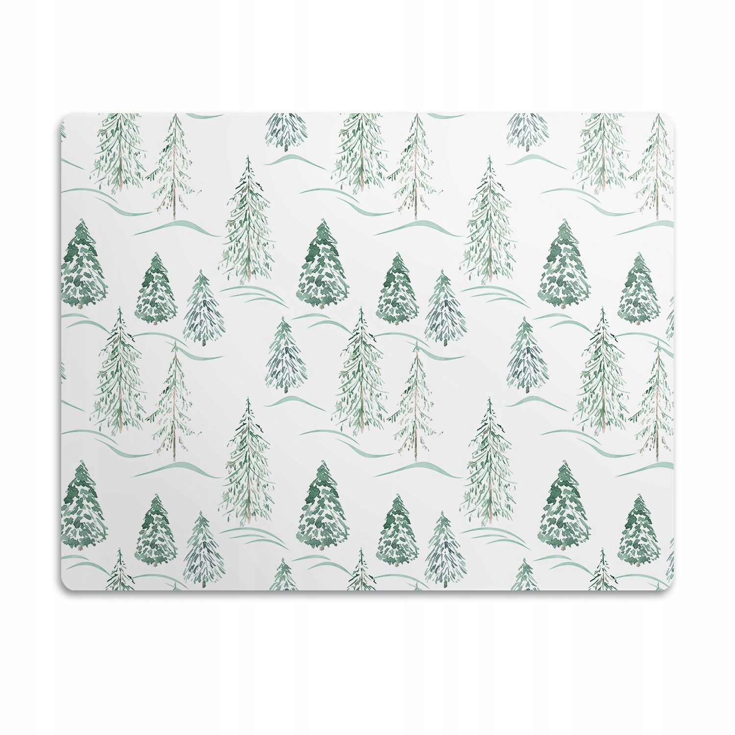 Levně Podložka pod misku pro psa Stromy jehličnaté 90x60 cm