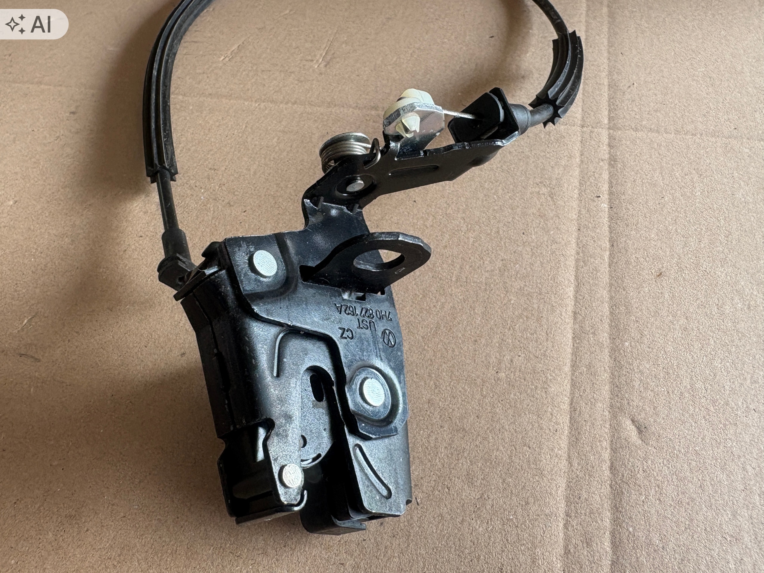 VW T5 lock bonnet boot 7H0827162A 7H0827532