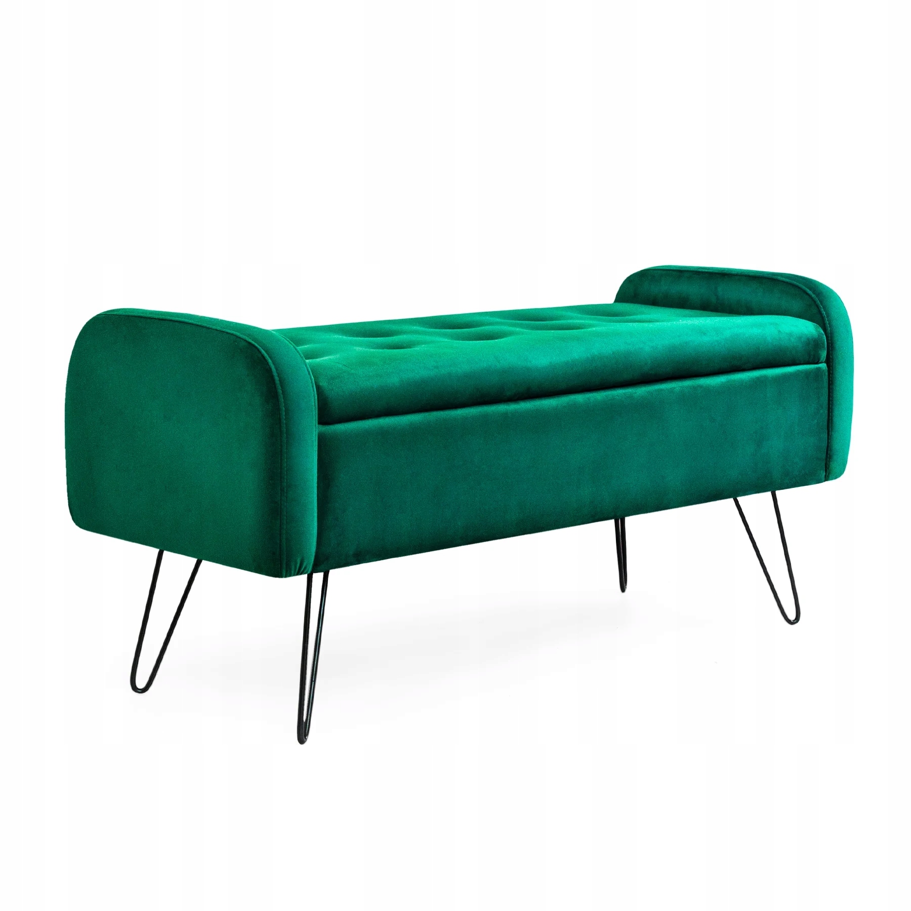 Lavica Venlo velúrová zelená 100x39x45cm Homla