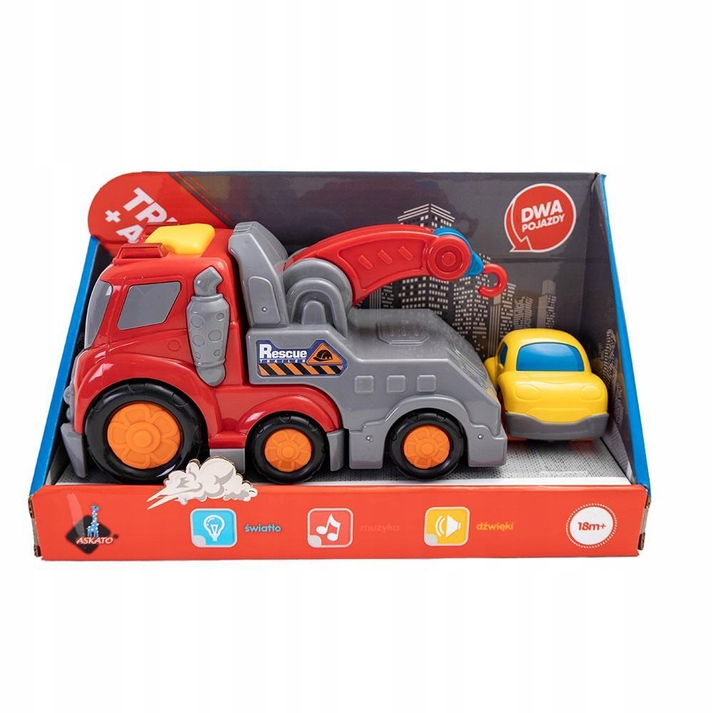 ZESTAW AUTEK 2W1 - DŹWIG I MINI AUTKO, ASKATO