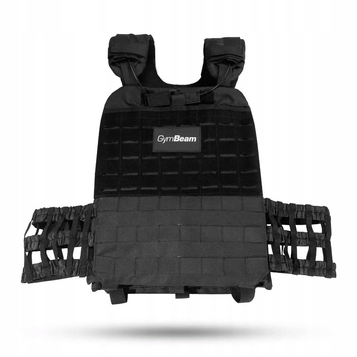 KAMIZELKA Z OBCIĄŻENIEM TACTICAL BLACK DO TRENINGU SIŁOWEGO – GymBeam