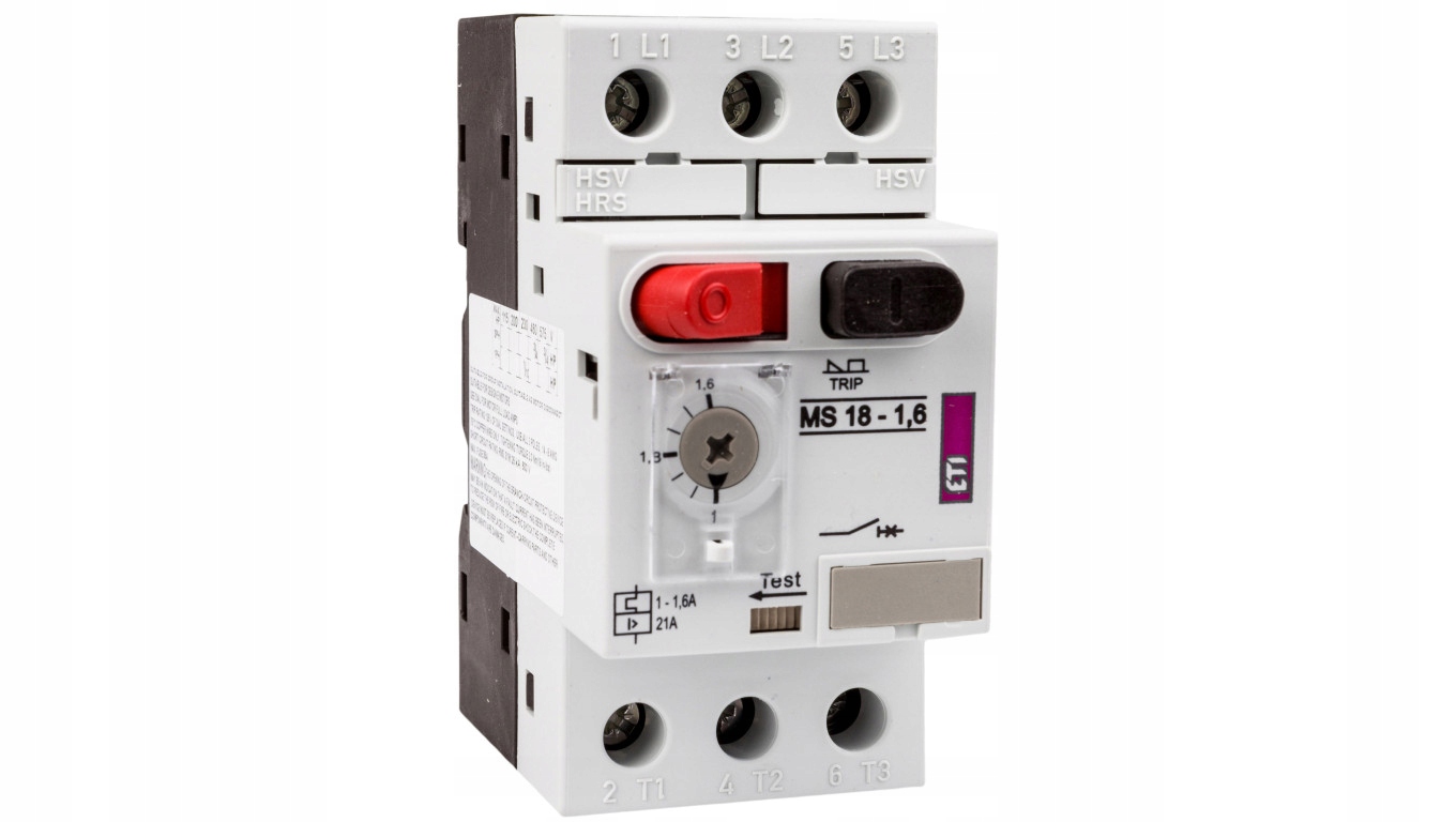 Motorový spínač Eti MS18-1,6 A 230 V IP20 ETI-004600345