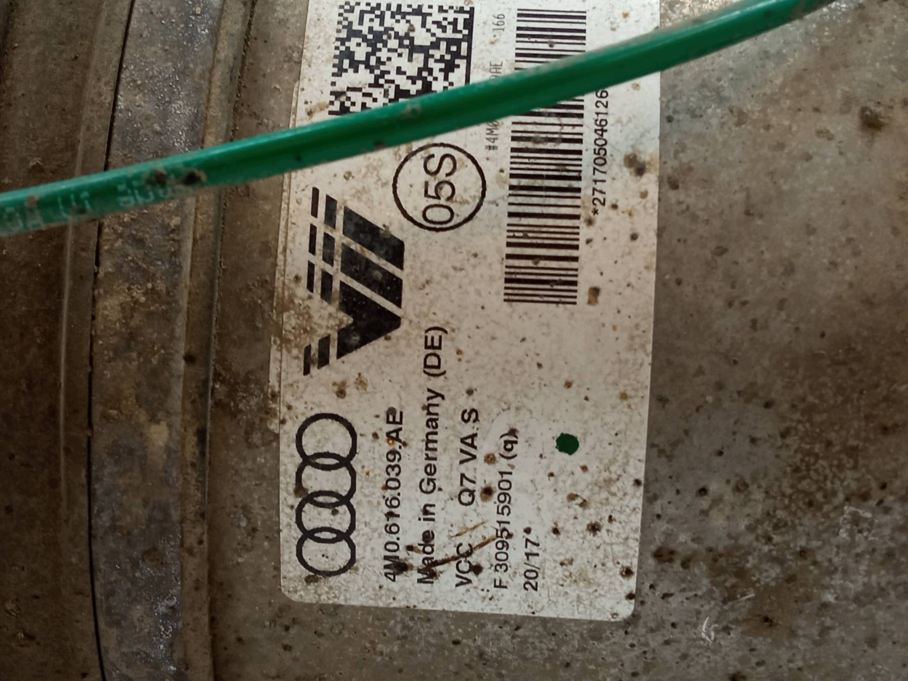 shock absorber right front 4M 4M0616039AE Audi Q7 II (2015-2026) SQ7