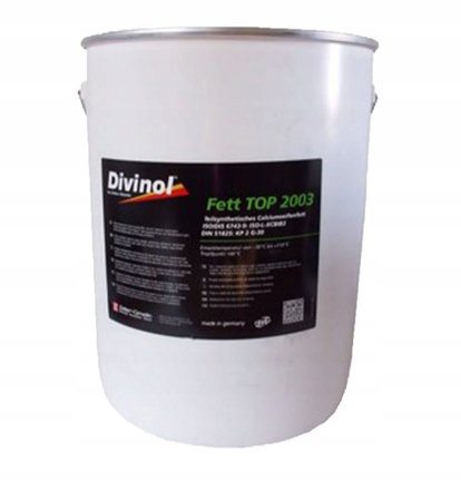 15kg Smar Divinol Fett Top 2003 Smar wapniowy mydlany Nlgi 2