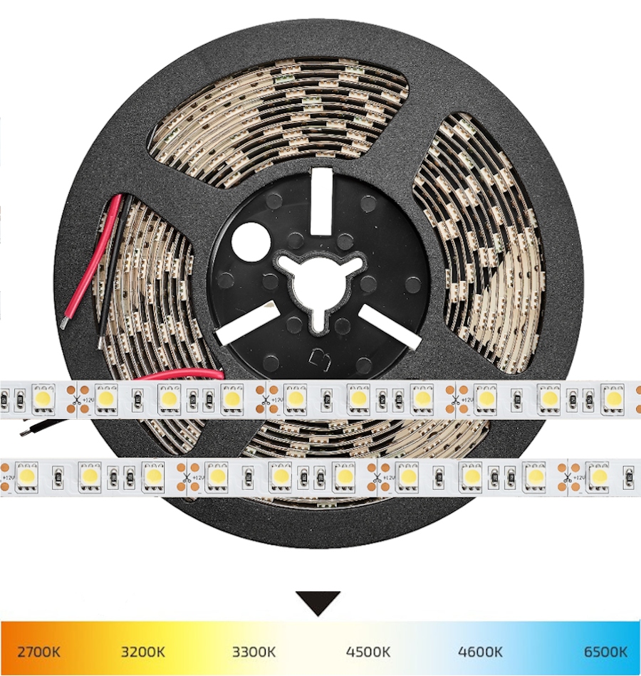

Taśma Led 5050 300SMD 12V Biała Neutralna 4000K 1m