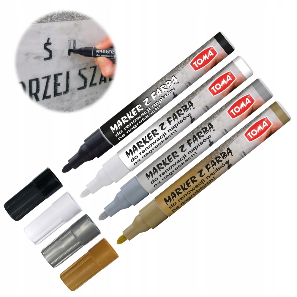 

Marker Z Farbą Do Renowacji Nagrobków Mix 4