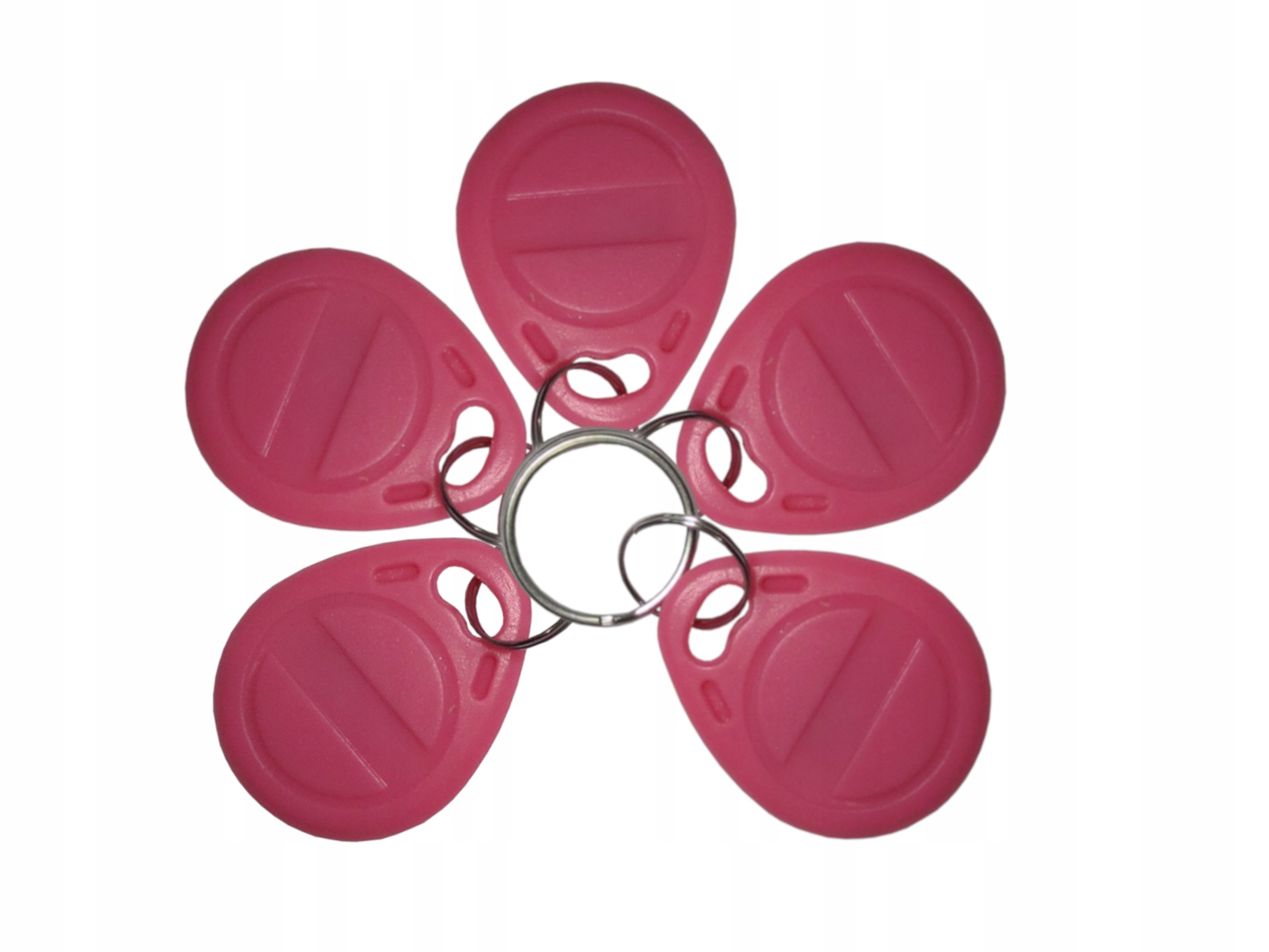 Přívěsek Na Klíče Rfid Unique 125kHz Tag ID T5577 EM4305 programovatelný růžový 50 kusů