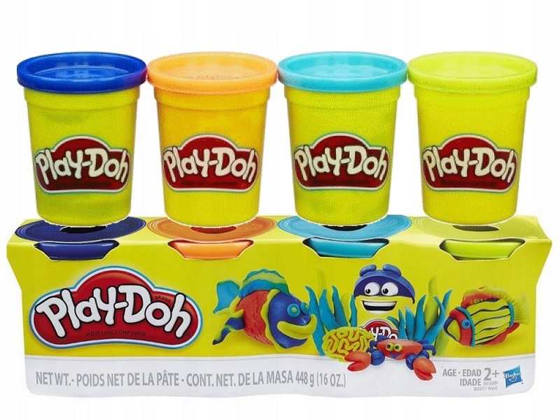 

Play Doh Ciastolina 4 Tuby dzikie
