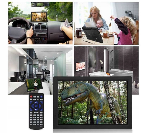TELEWIZOR PRZENOŚNY 10" 12V/24V/230V DVB-T2 KAMPER Typ telewizora LED