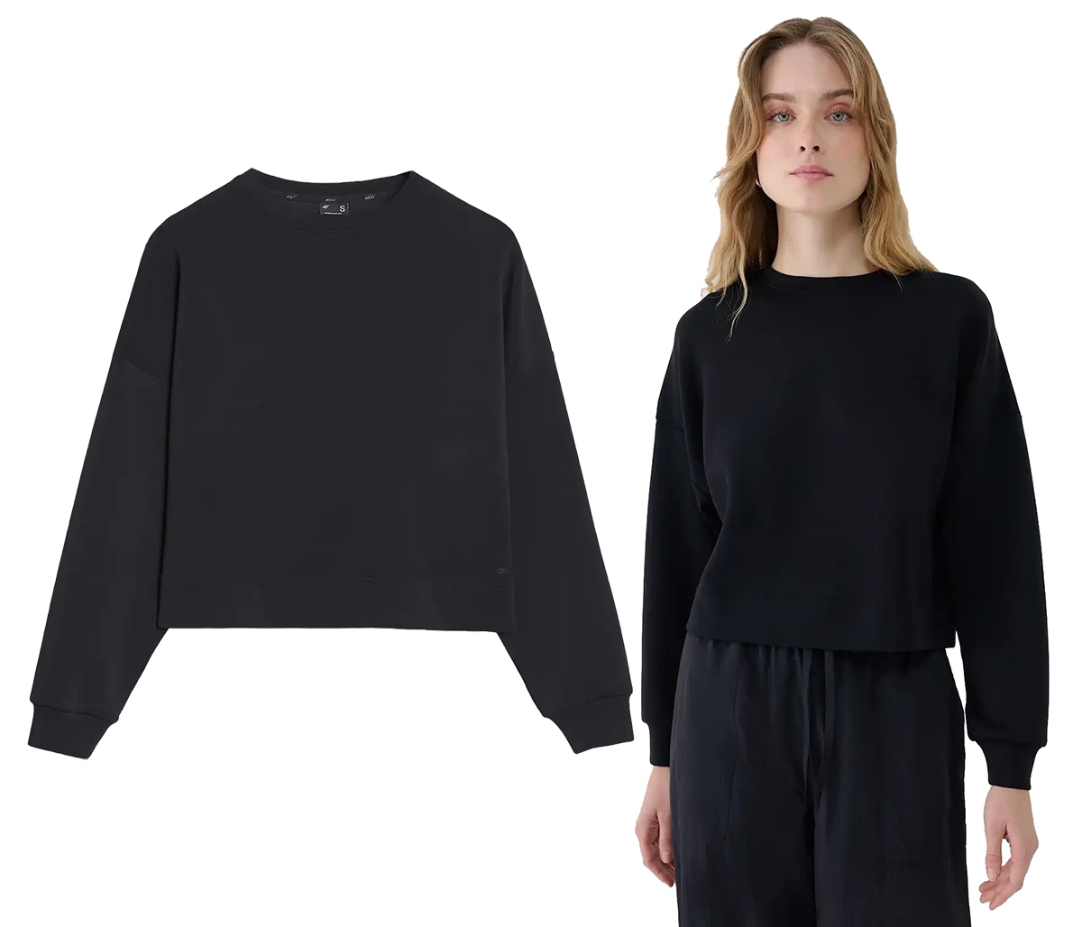 Dámská Mikina 4F F1576 s modalem černá 2XL