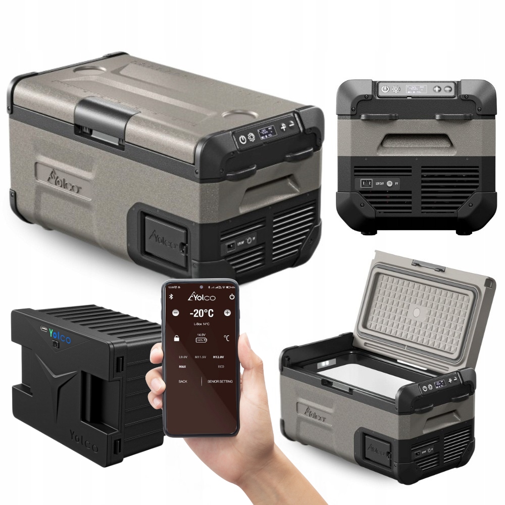 Lodówka Turystyczna Kompresorowa Yolco FCX18 Do Tira Kamper 18L |+ Bateria