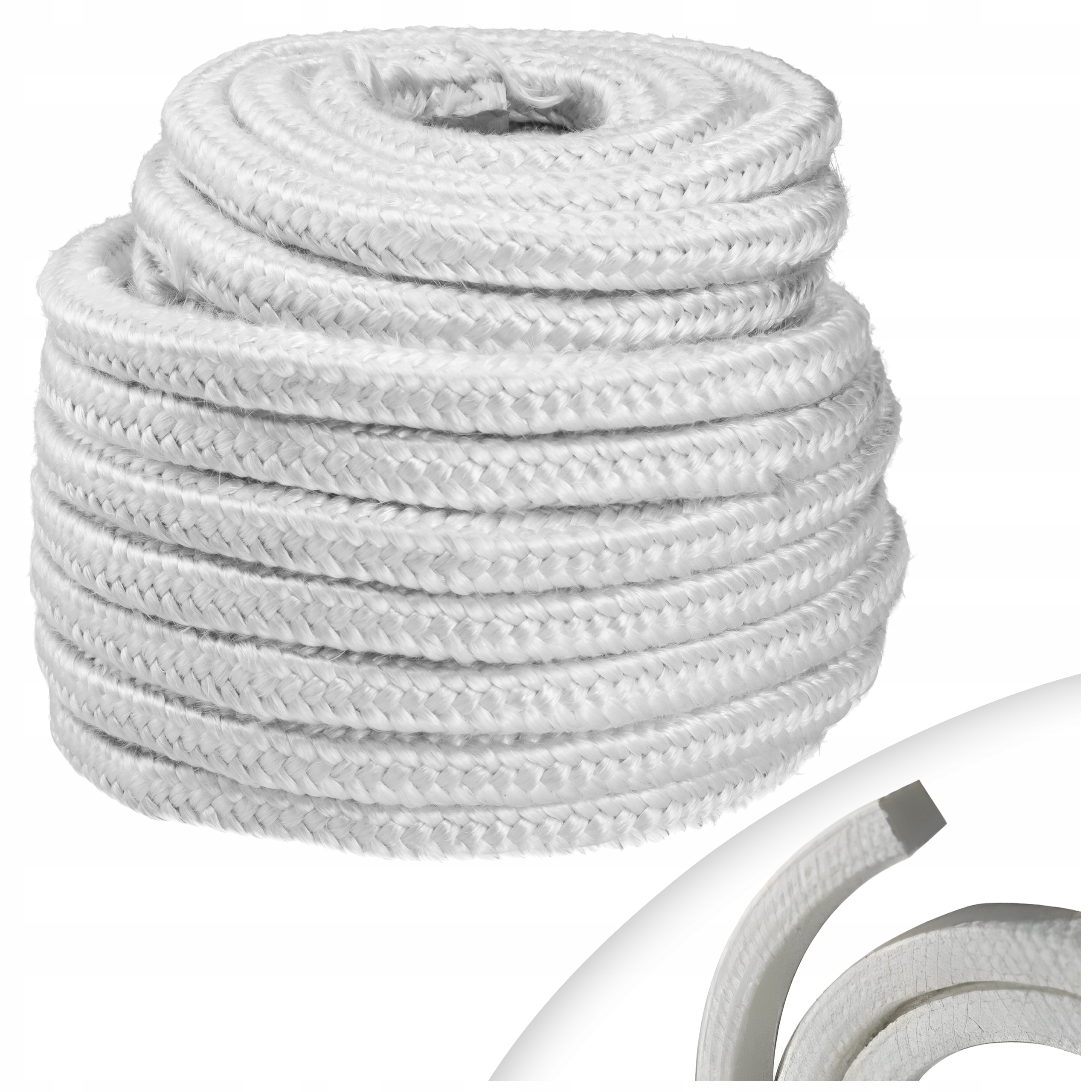 Szczeliwo do pieca SZNUR ŻAROODPORNY 8mmx8mm 1M Rodzaj inny rodzaj