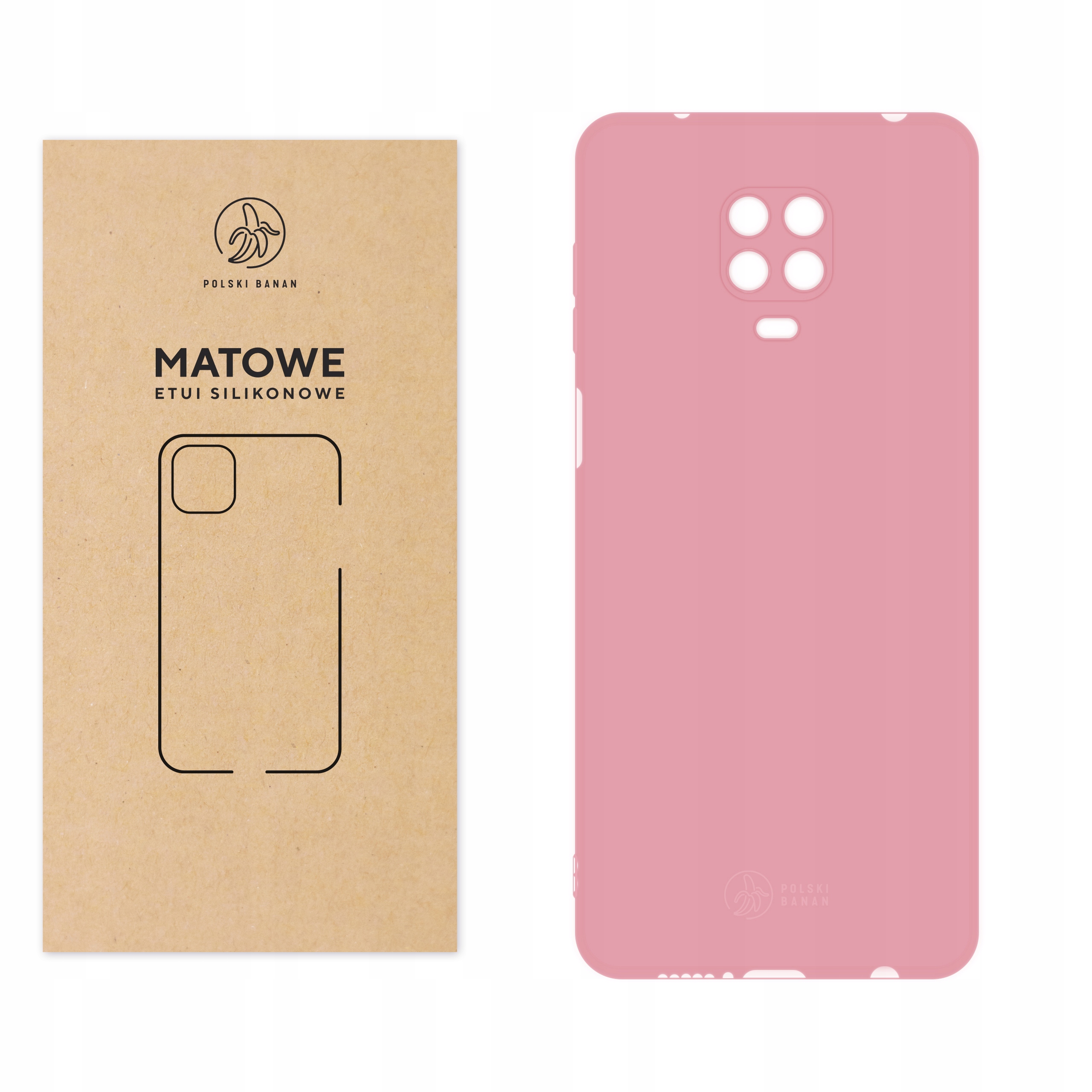 

Etui Matowe do Xiaomi Redmi Note 9 Pro 9S różowe