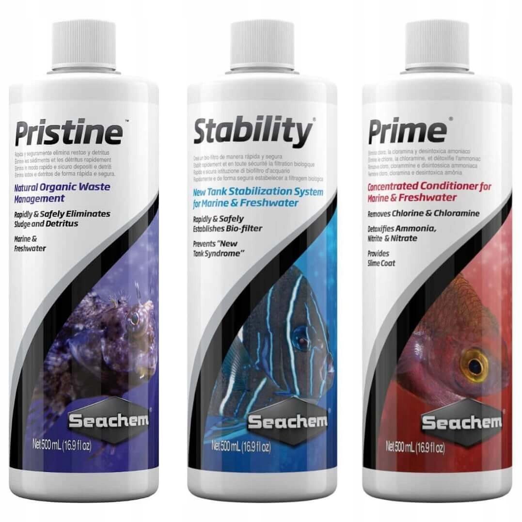 Levně Sada pro péči o Seachem – Prime Stability Pristine 3x500 ml