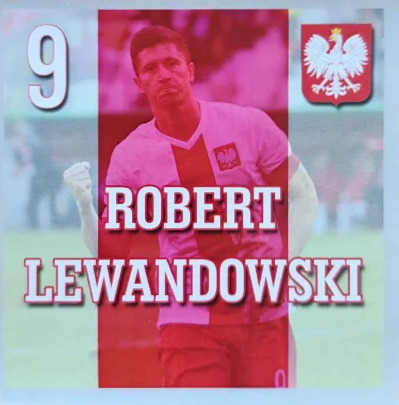Robert Lewandowski Naklejka Wlepka Vlepka Polska