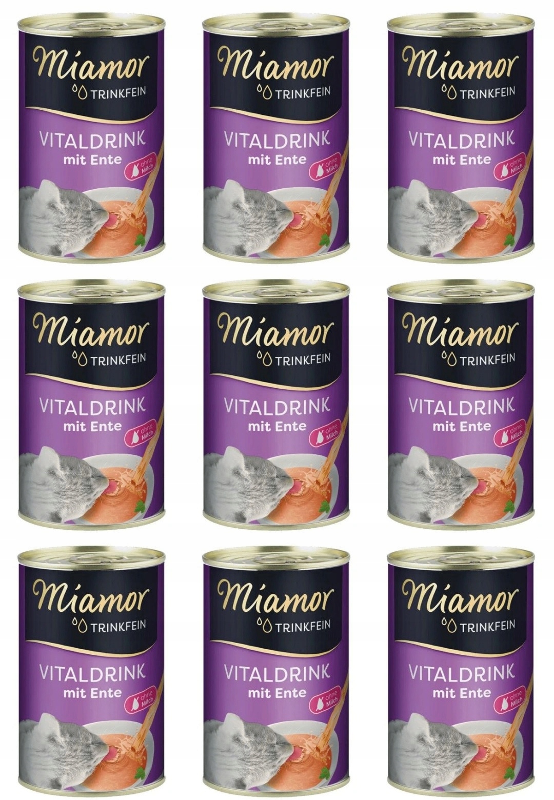 Miamor Mokré krmivo pro kočky kachny 0,135 kg, 9 ks