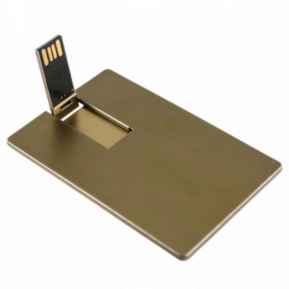 

Pendrive Metalowa Złota Karta 32 Gb