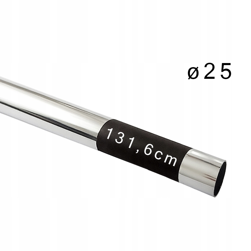 

Rura fi 25mm, chrom 131,6cm długości