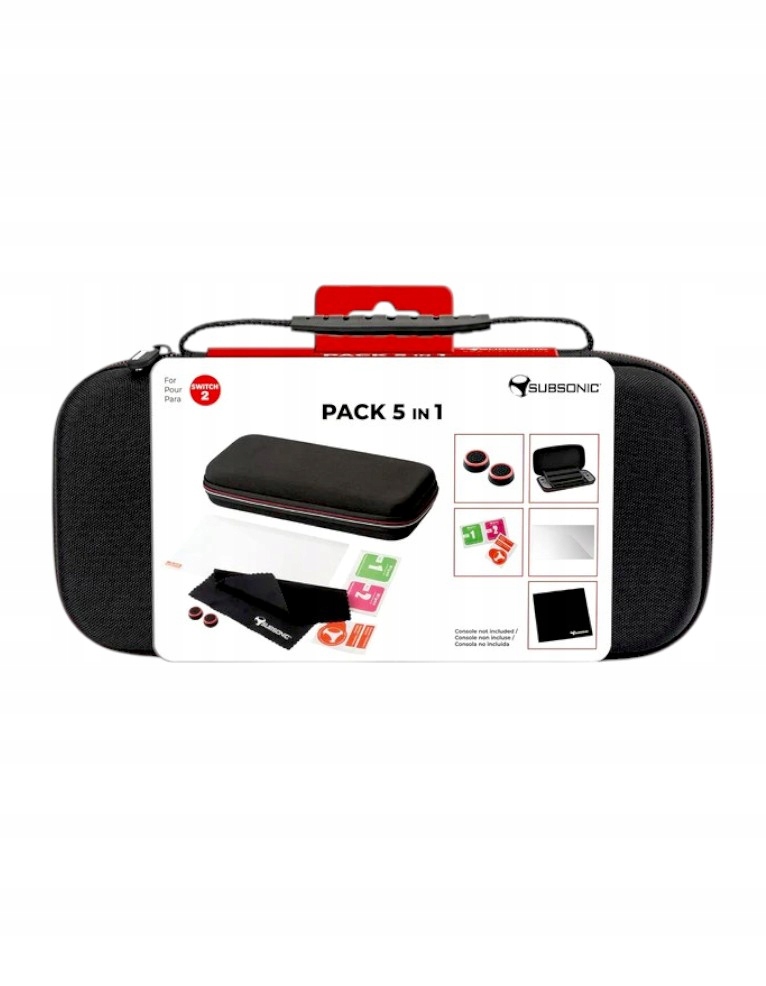 Subsonic Pokrowiec Pack 5 In 1 Czarny Konsola Nintendo Switch 2