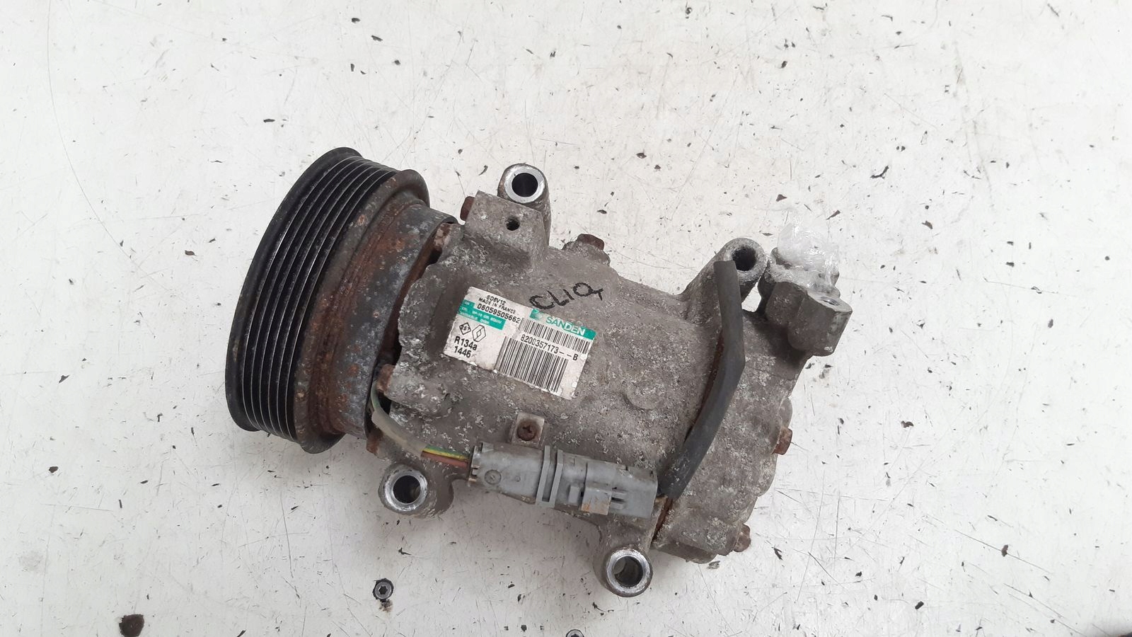 compressor of the air conditioning compressor; Renault Clio 3 III 3D 1,2 16V