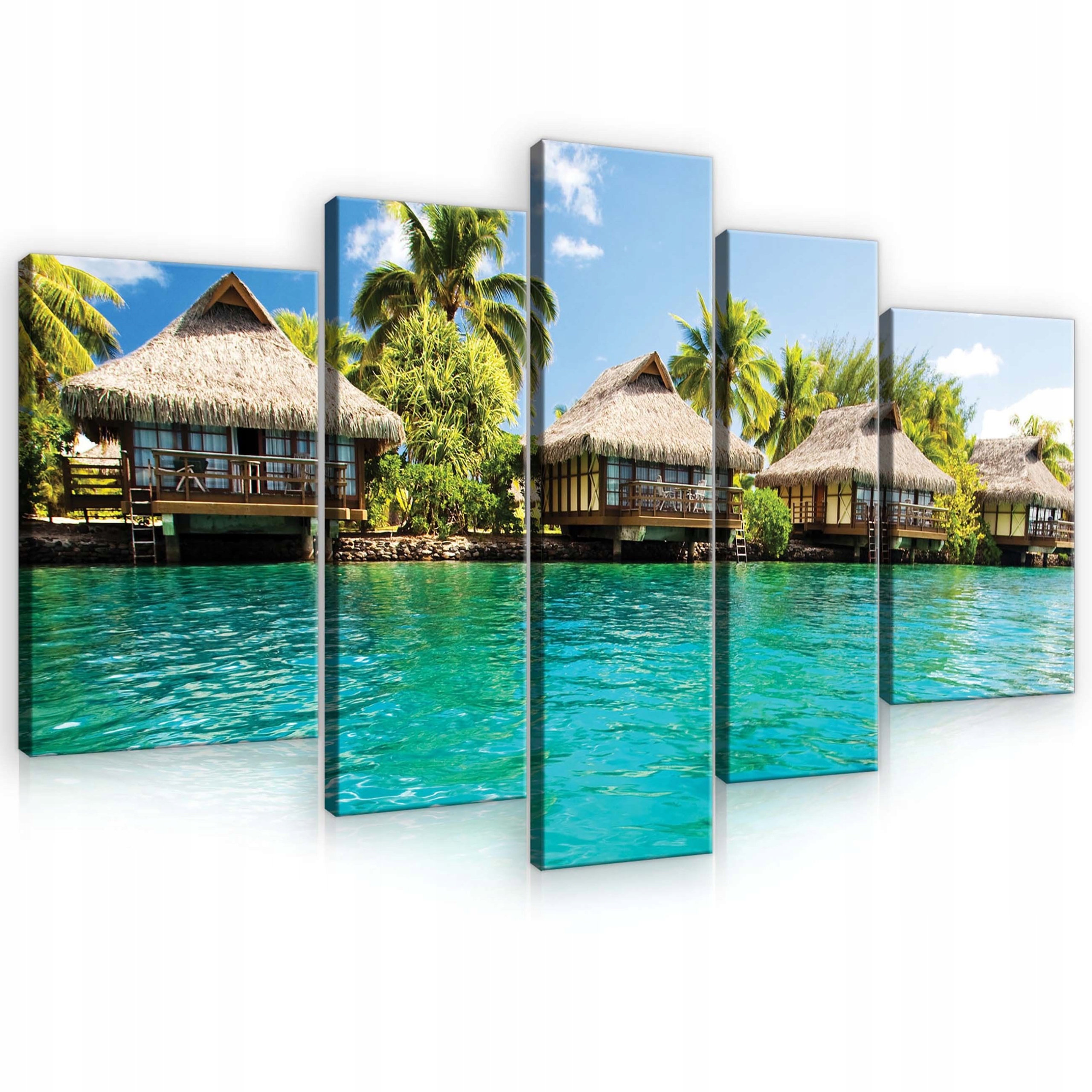 Obraz 170x100 Tropický dovolenkový raj lagúna pokoj slnko palma