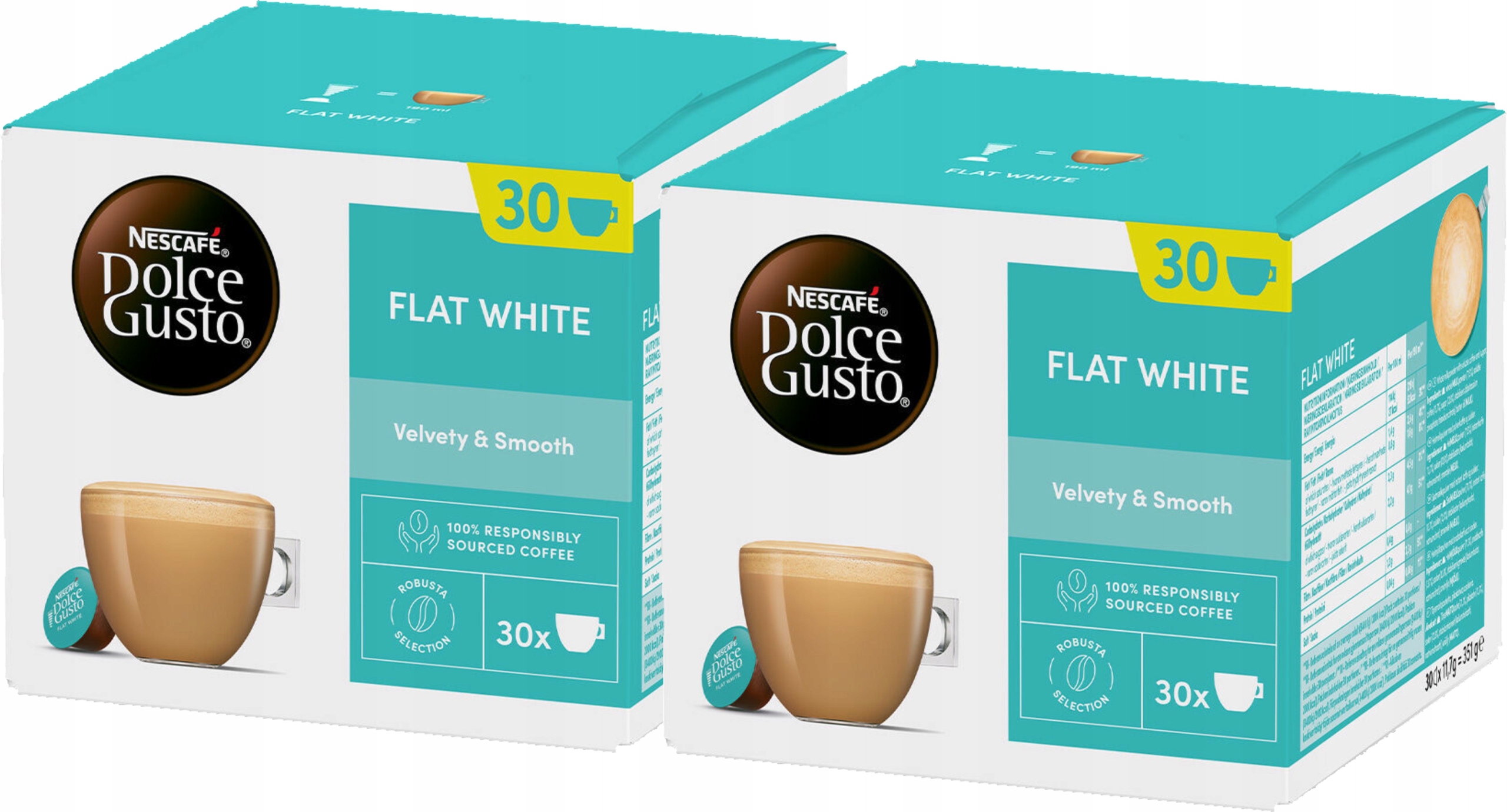 Kapsle Dolce Gusto Nescafe Flat White 2 x 30 kusů