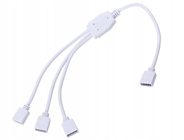 

Złączka do taśmy Led Rgb 10mm rozgałęźnik potrójny