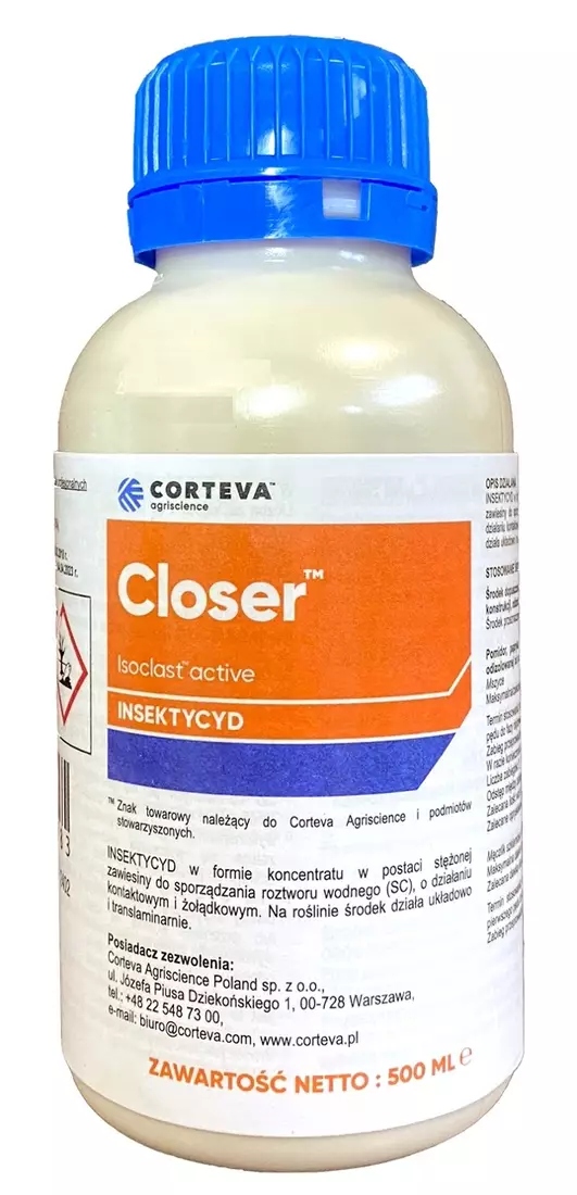 Closer 0,5L Corteva sulfoksaflor mszyce, mączliki, pomidor, papryka, ogórek