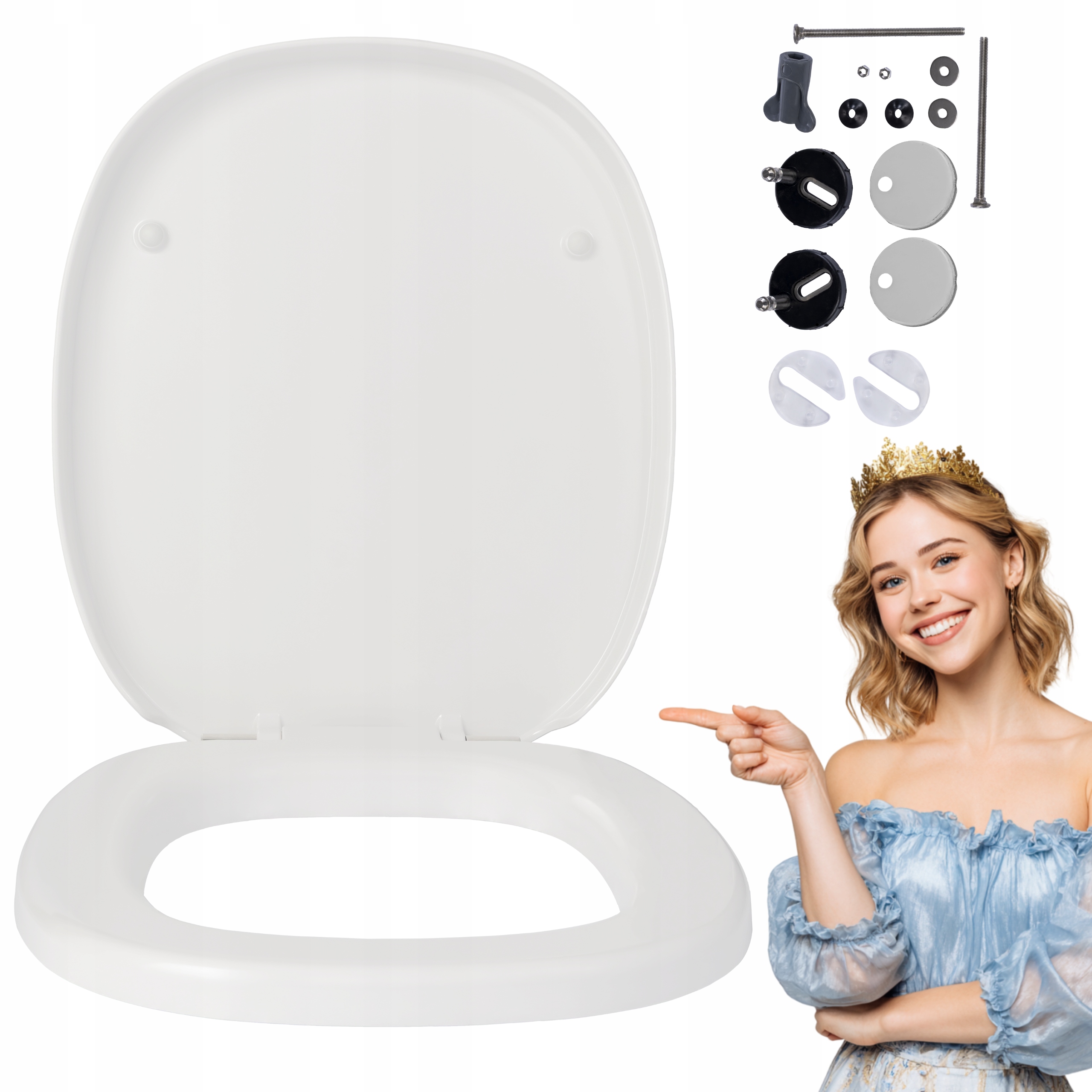 Wc Sedátko Pro Cersanit Facile, Pomalu Padající, Odnímatelné, Tvrdé