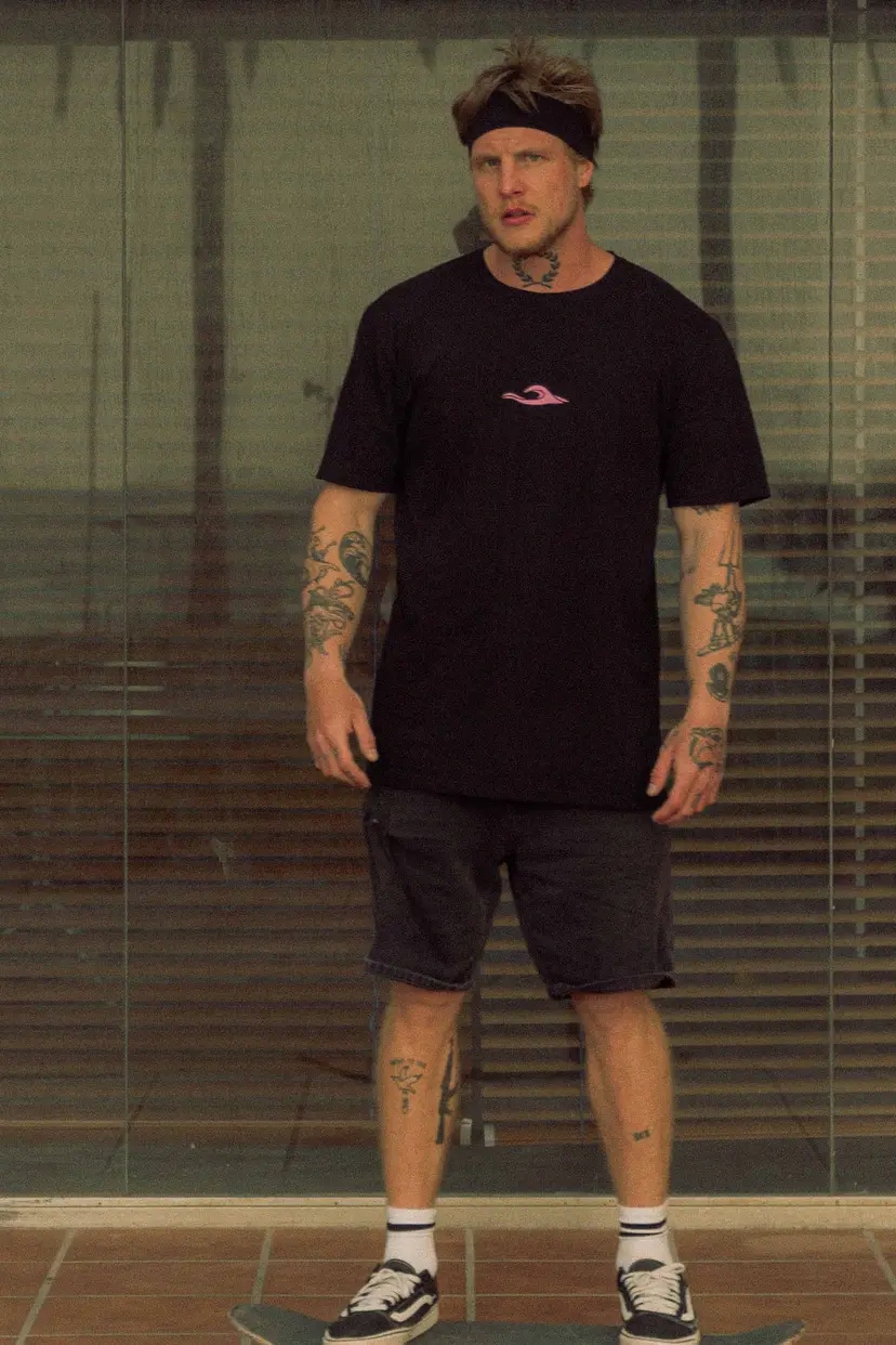 Jungmob 2025 vlnité černo- Pink Tričko M