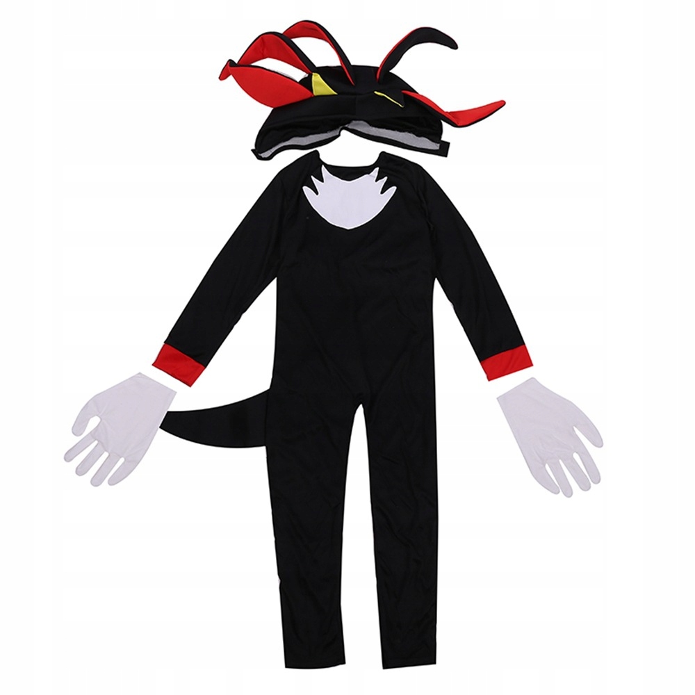STRÓJ KOSTIUM JEŻYK SONIC SHADOW COSPLAY 122/128 Marka Hopki