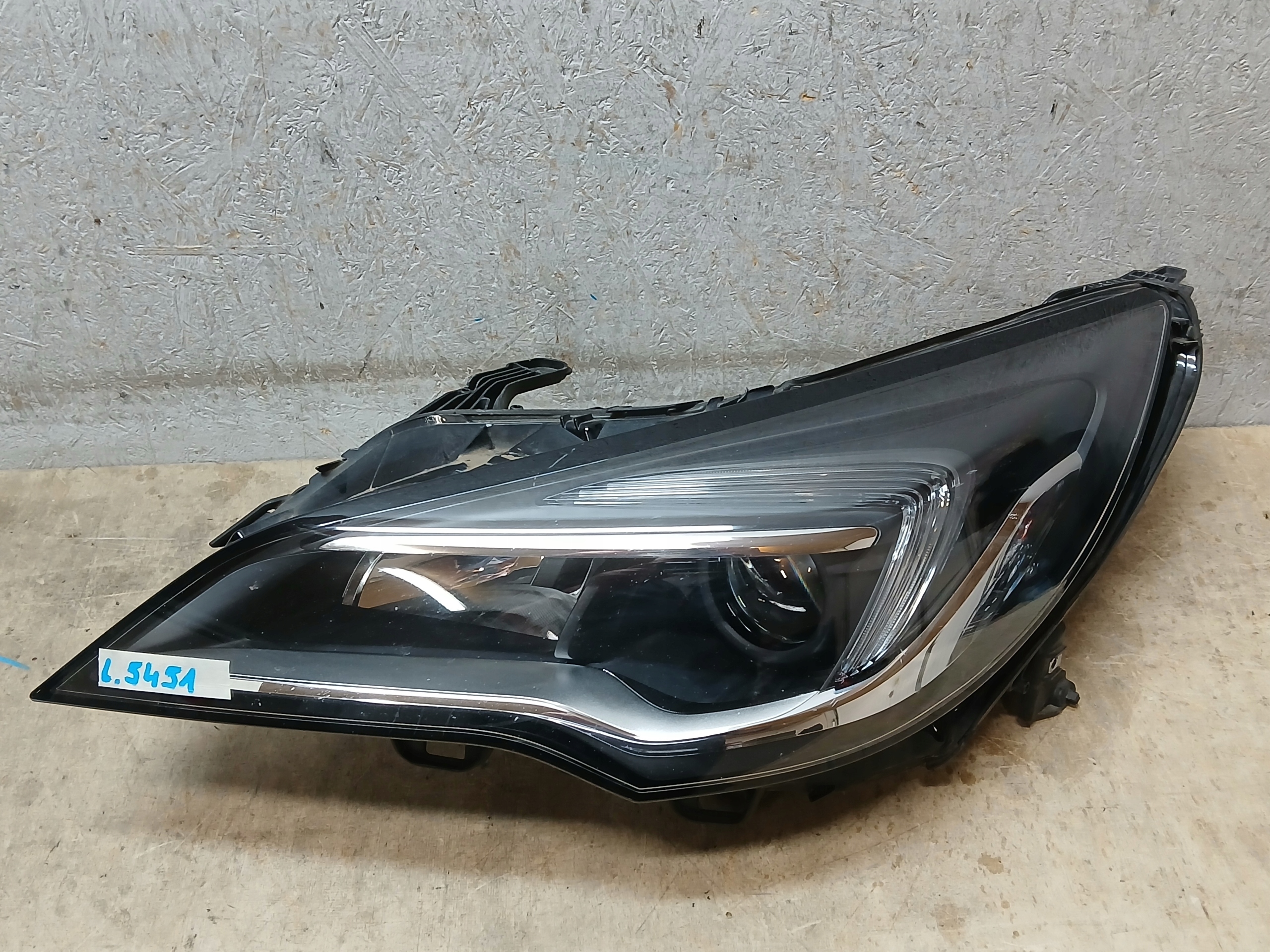 light front left OPEL ASTRA V K 5 lens LED 39158005