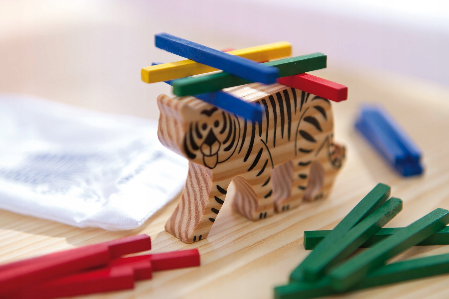 

Gra zręcznościowa Tricky Tiger, zabawka drewniana