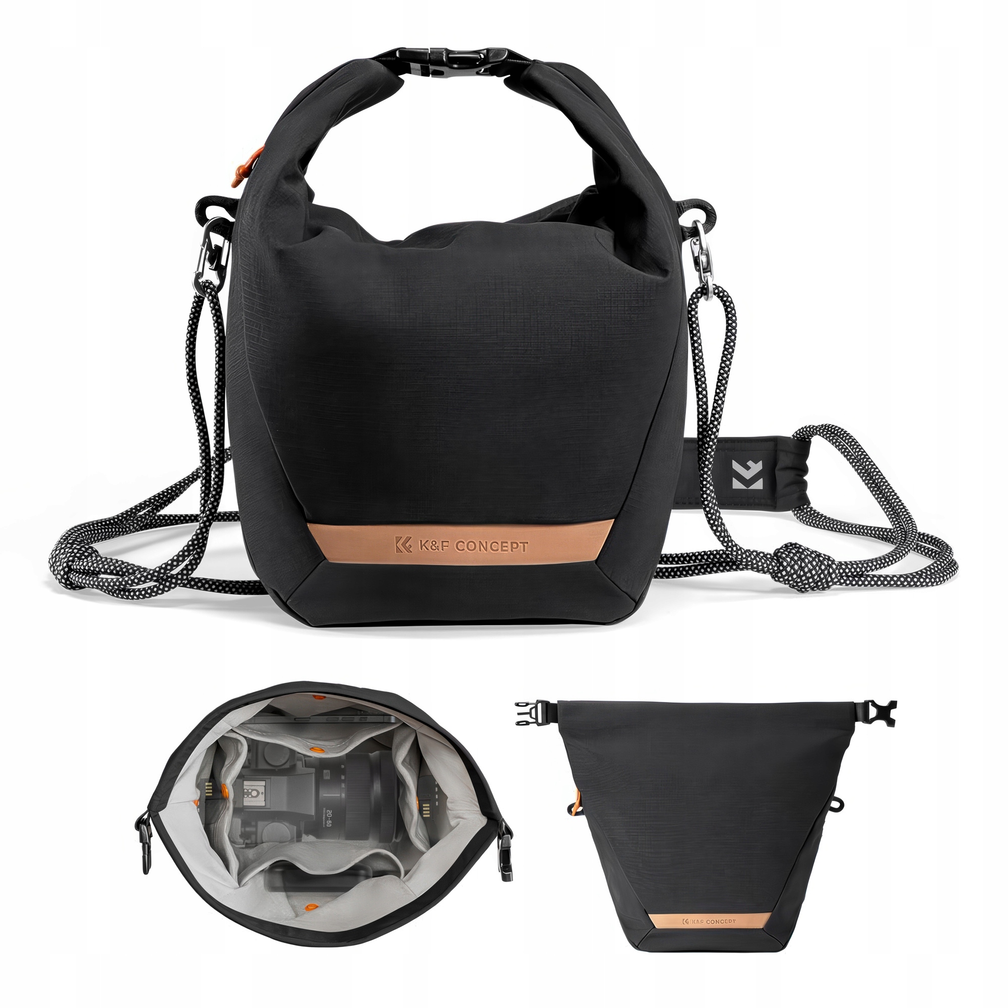 Torba fotograficzna K&f Concept Urban Wander Sling U11 5 l czarny