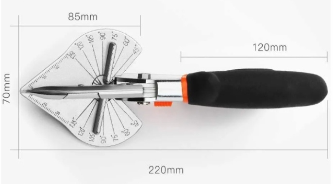 NOŻYCE Z KĄTOMIERZEM Do Profili Listew CIĘCIA SKOŚNEGO 17050 JOBI Marka Kraftverk