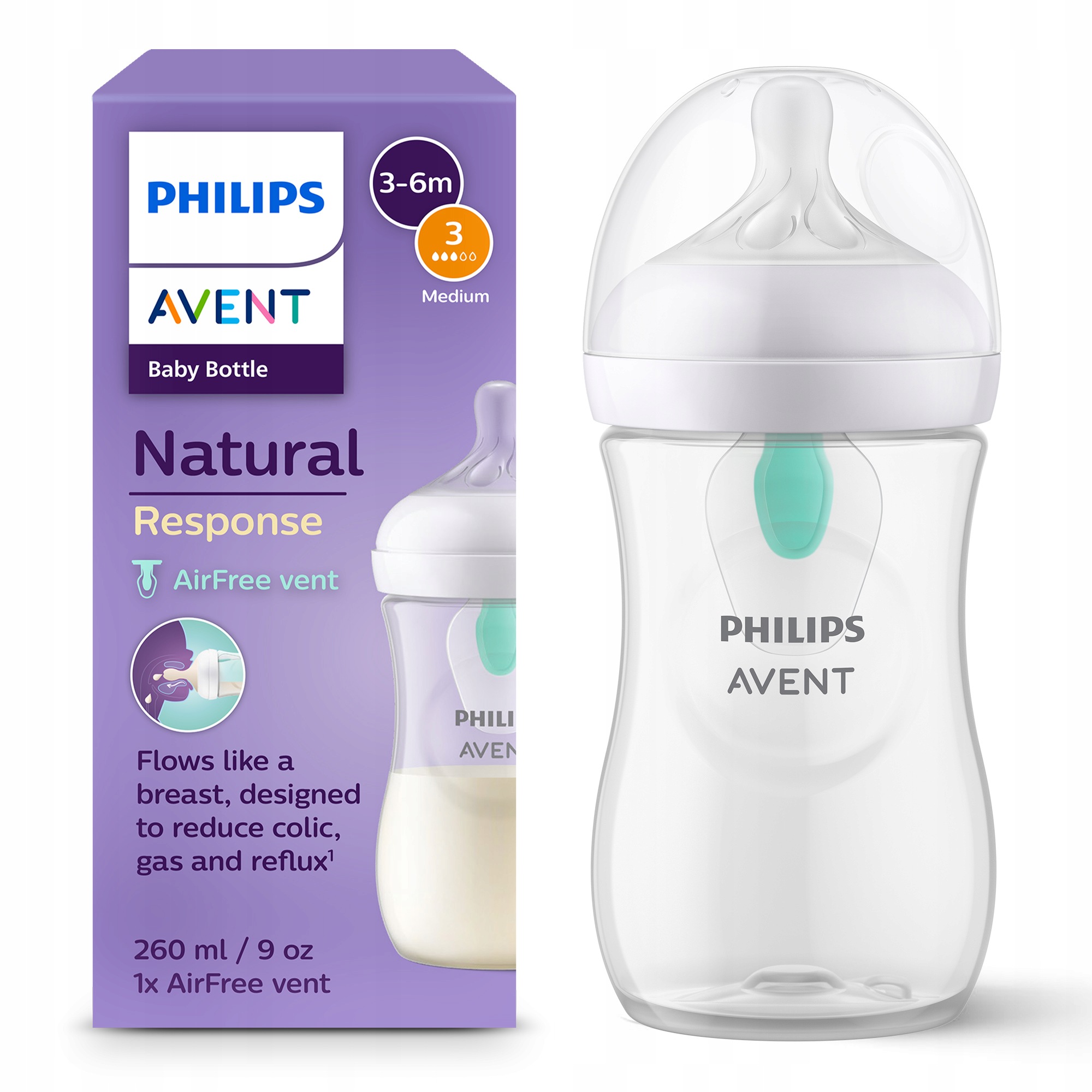 Philips Natural SCY673/01 z wentylem antykolkowym