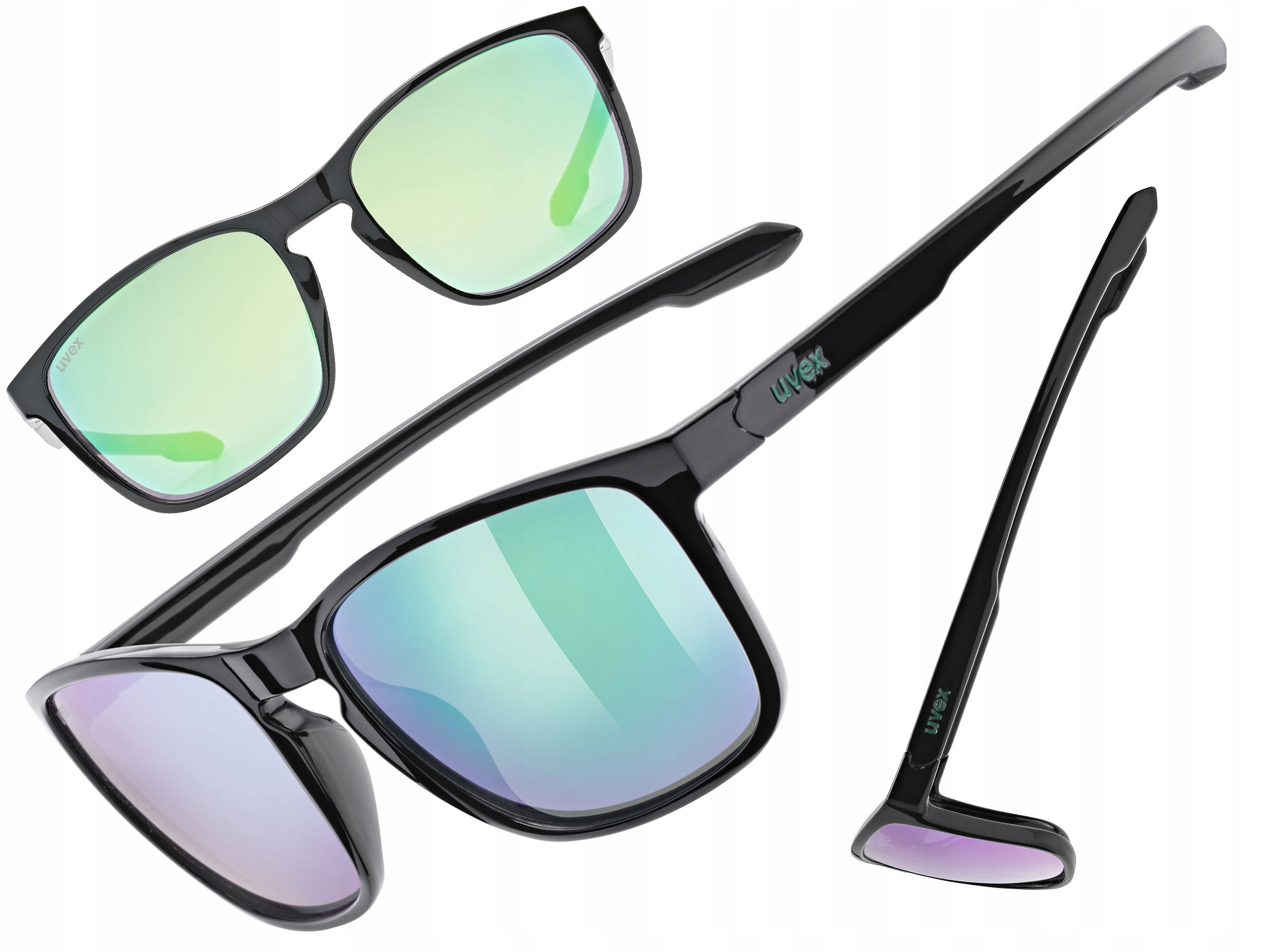 Cyklistické brýle Uvex Lgl 52 černé (zrcadlově zelené) S3