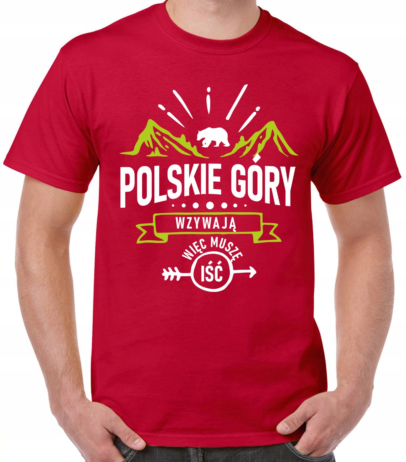 

koszulka z nadrukiem polskie góry, góry muszę iść