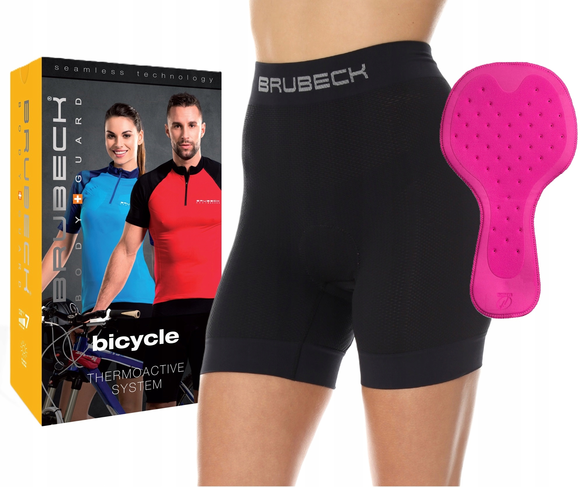 Brubeck Damskie Bokserki Z Wkładką Rowerową L