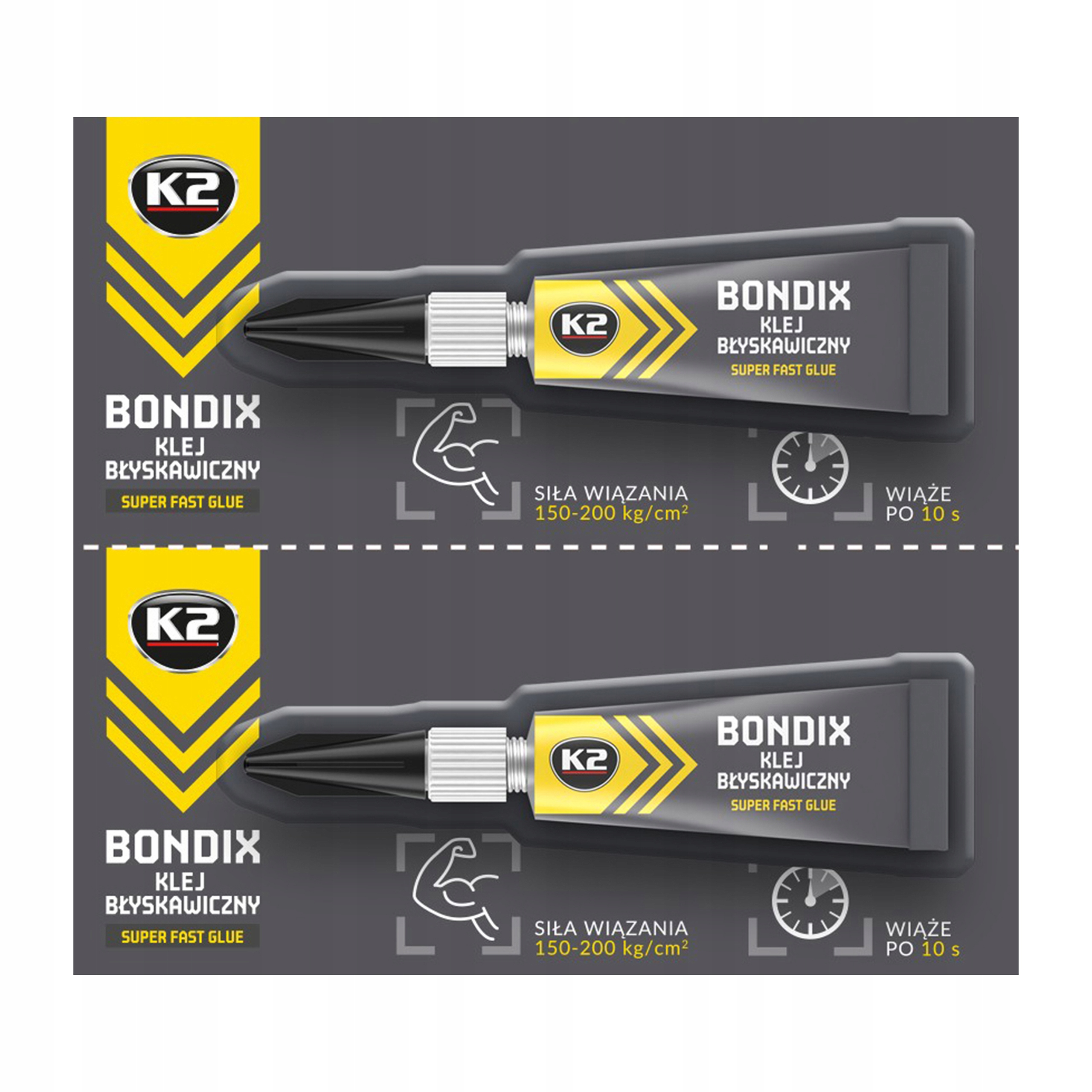 2x K2 Bondix Szybkoschnący Klej Uniwersalny
