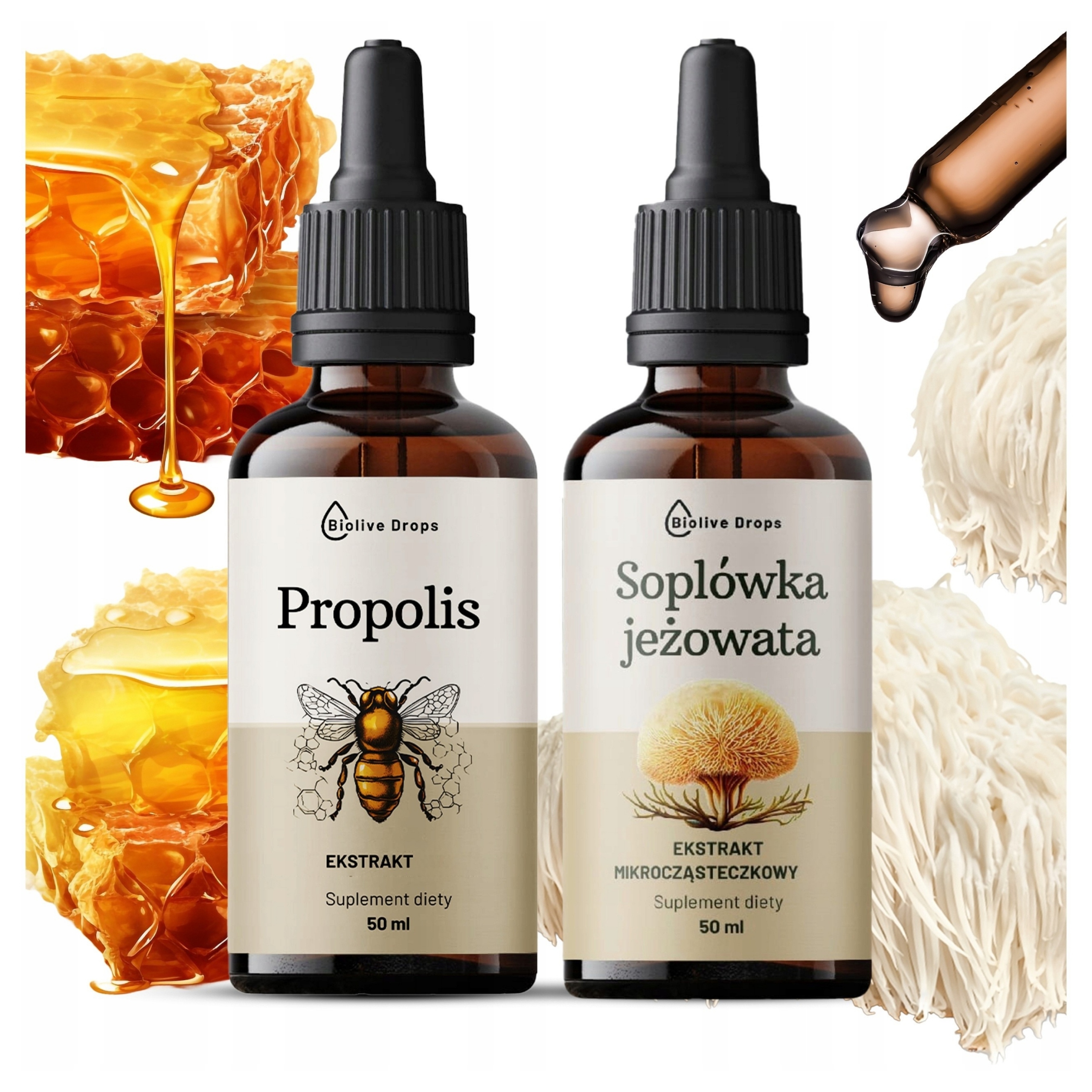 Levně Propolis Kapky Extrakt Imunity Korálovec Ježatý Lion's Mane