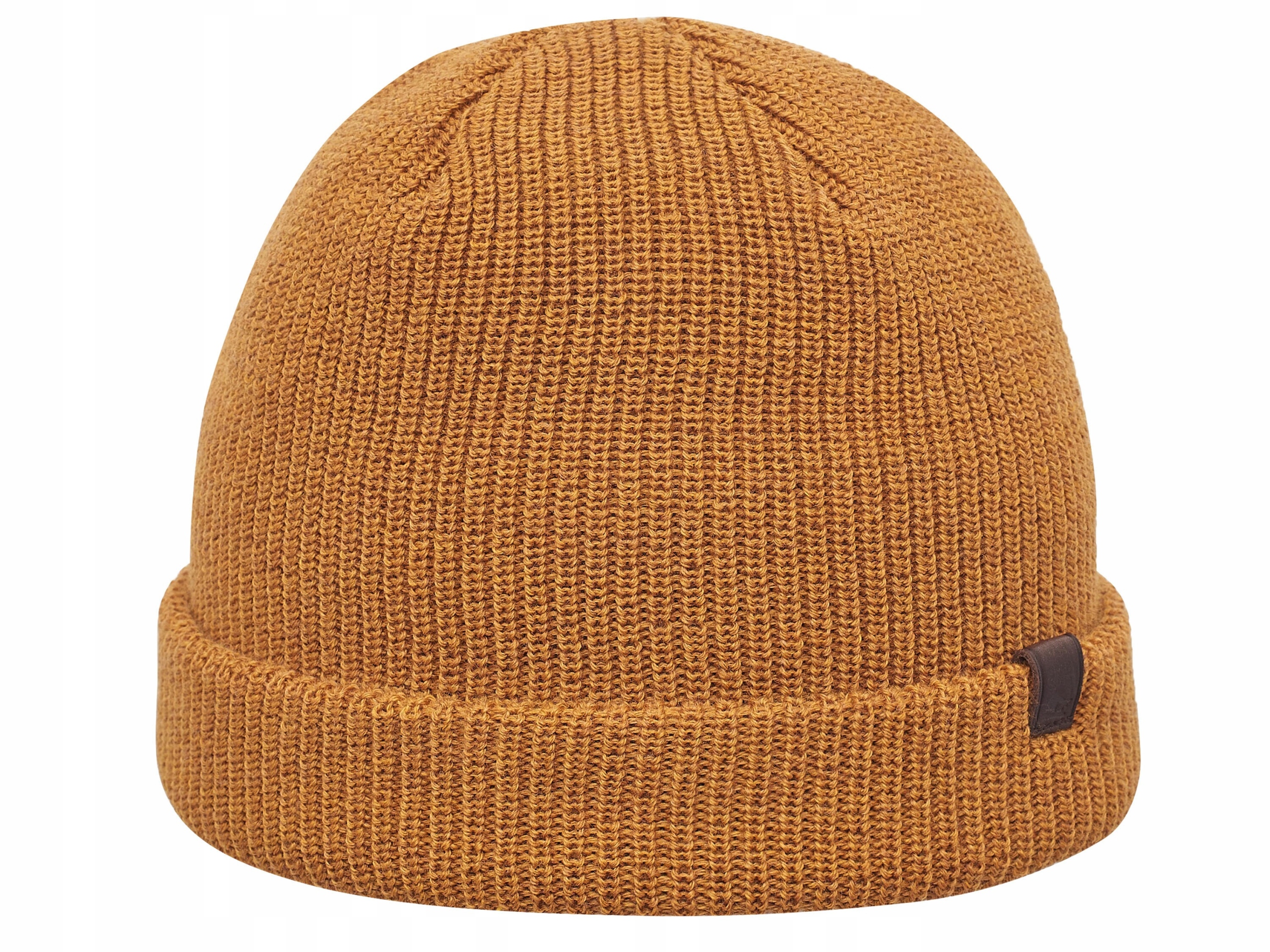 

Zimowa Ciepła Czapka Beanie Z Wełny Merynosa Żółta