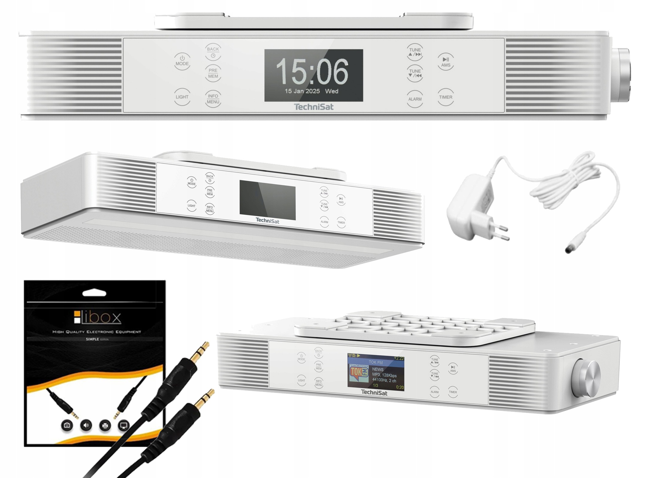 Kuchyňské Rádio Internetové Závěsné Wi-fi Kabel 1 m Jack 3,5 mm Bonus