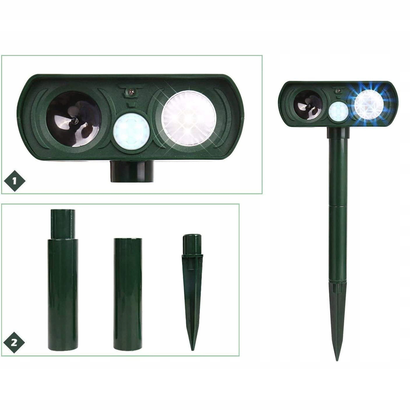 Ultradźwiękowy Odstraszający Koty, Wodoodporny Marka inna