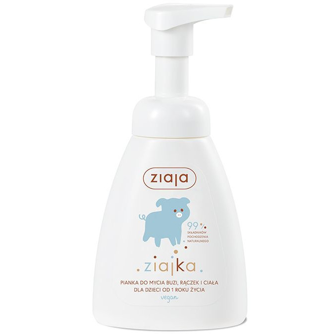 ZIAJKA PIANKA DO MYCIA BUZI RĄCZEK I CIAŁA 250ML