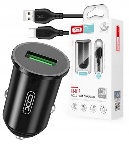 ŁADOWARKA SAMOCHODOWA ZAPALNICZKI USB Kabel iPhone