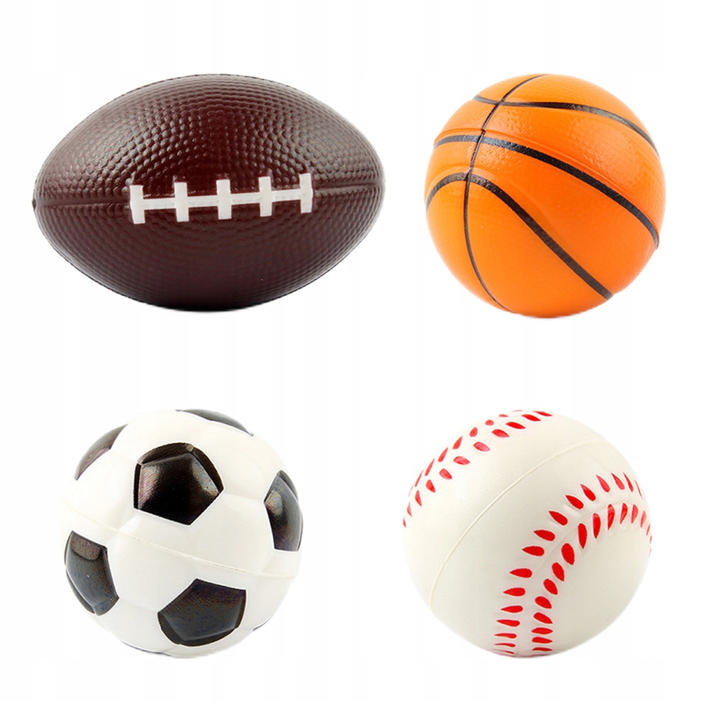 4SZT Mini Piłki Piankowe W Sportowym Stylu Dla Dzieci