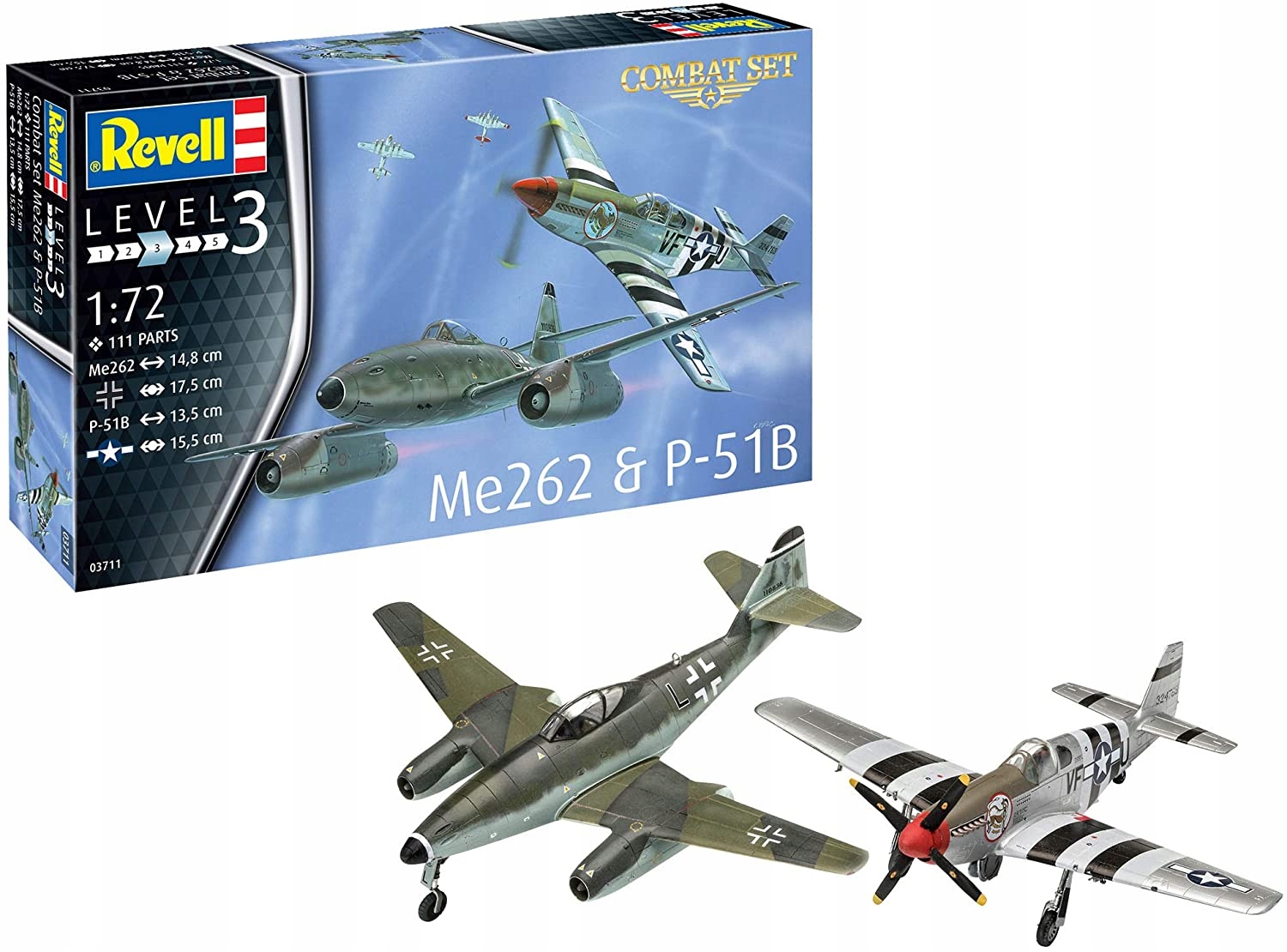 

Revell model do sklejania ME262 & P-51B