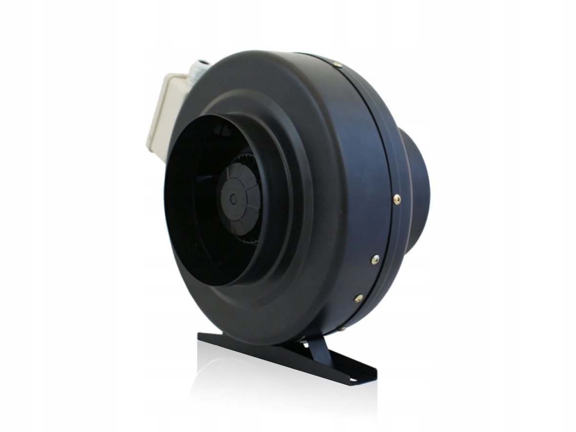 Wentylator kanałowy 1000m³/h Mocny 150W metalowy do 60°C promieniowy 200mm